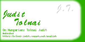 judit tolnai business card